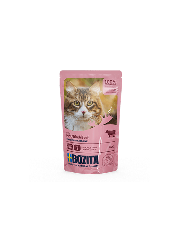BOZITA Kawałki w sosie z wołowiną (saszetka) 85g