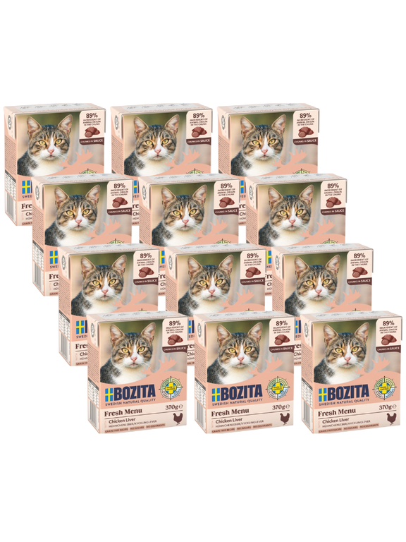 BOZITA Cat Wątróbka Drobiowa w sosie  12x370g