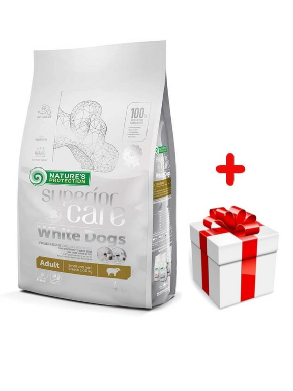 NATURES PROTECTION Superior Care White small breed adult 4kg + niespodzianka dla psa GRATIS!