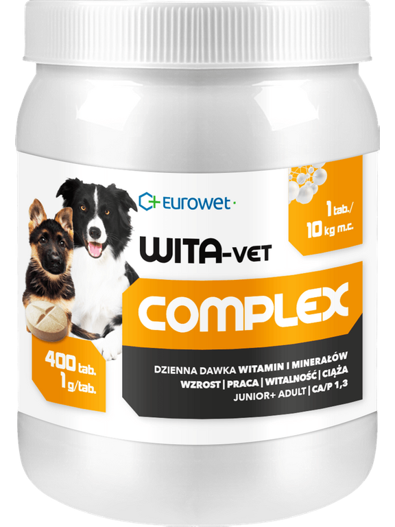 WITA-VET JUNIOR+ADULT Ca/P 1,3 1g 400tab