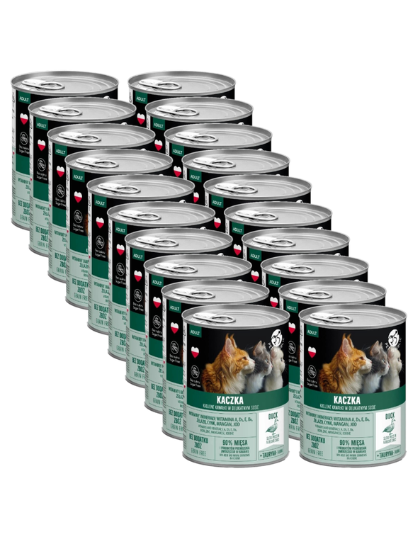PetRepublic kawałki w sosie z kaczką 20x400g dla kota