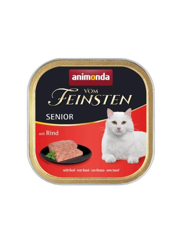 ANIMONDA Vom Feinsten Senior Cat smak: z wołowiną 100g