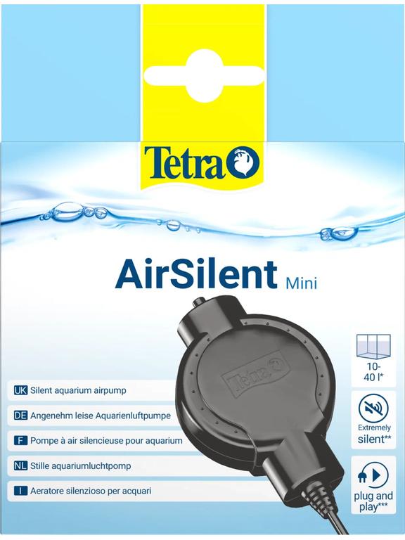 TETRA AirSilent Mini, ultra cicha pompa powietrzna do akwarium 10 - 40 l