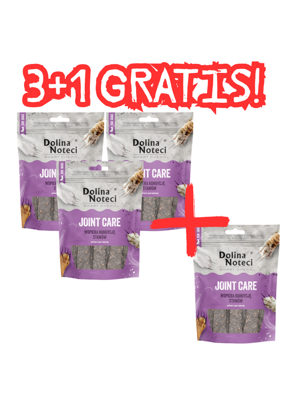 DOLINA NOTECI Smart Chews Joint Care przysmaki dla psa 100g 3+1 GRATIS!