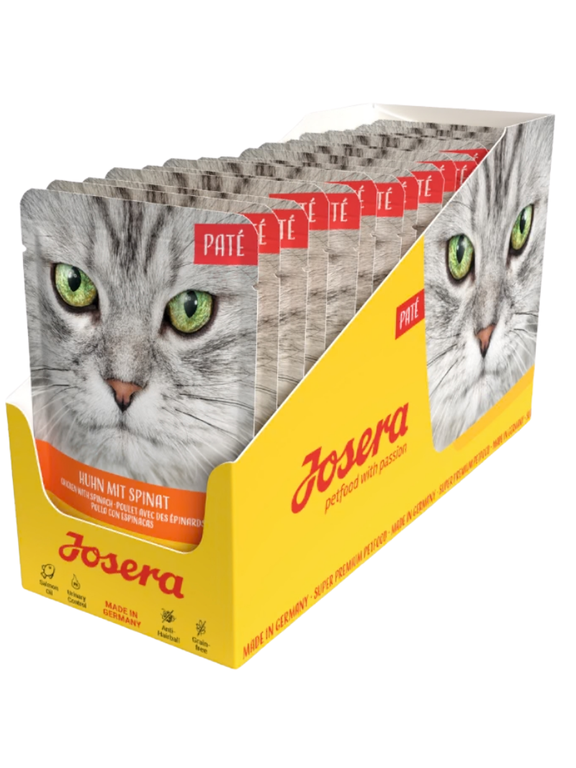 Josera Pate Kurczak ze szpinakiem 16x85g