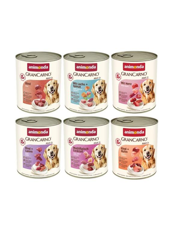 ANIMONDA Grancarno Adult Dog Mix Smaków 6x800g
