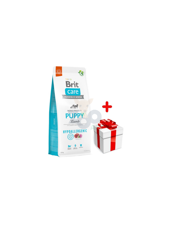 BRIT CARE Hypoallergenic Puppy Lamb 12kg + niespodzianka dla psa GRATIS!