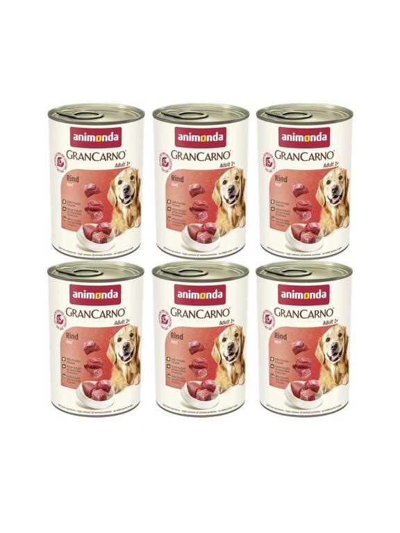 ANIMONDA GranCarno Adult Dog smak: Wołowina 6x400g