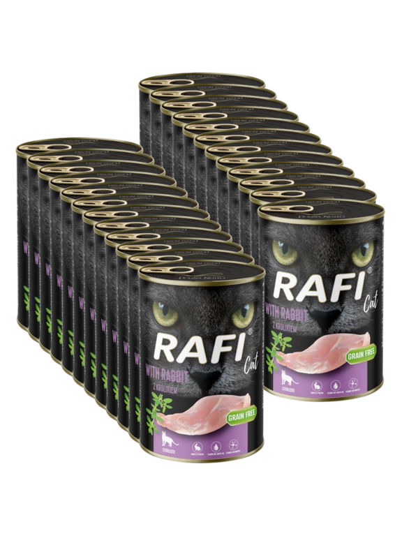 RAFI Cat Adult Sterilised z królikiem 24x400g