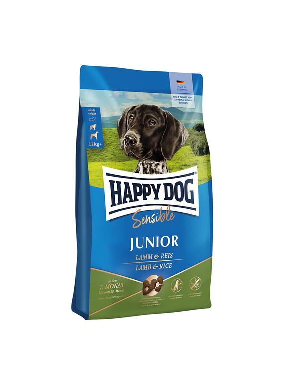 HAPPY DOG Sensible Junior, sucha karma, jagnięcina/ryż, 10 kg
