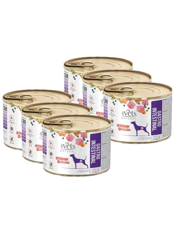 4Vets Dog Gastro Intestinal 6x185g