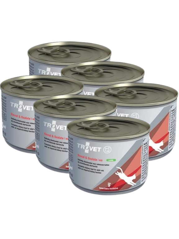 TROVET RID Renal & Oxalate (dla kota) 6x100g - jagnięcina