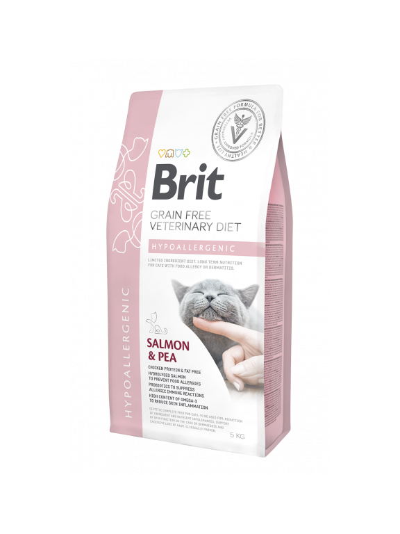 Brit gf veterinary diets cat Hypoallergenic 5kg