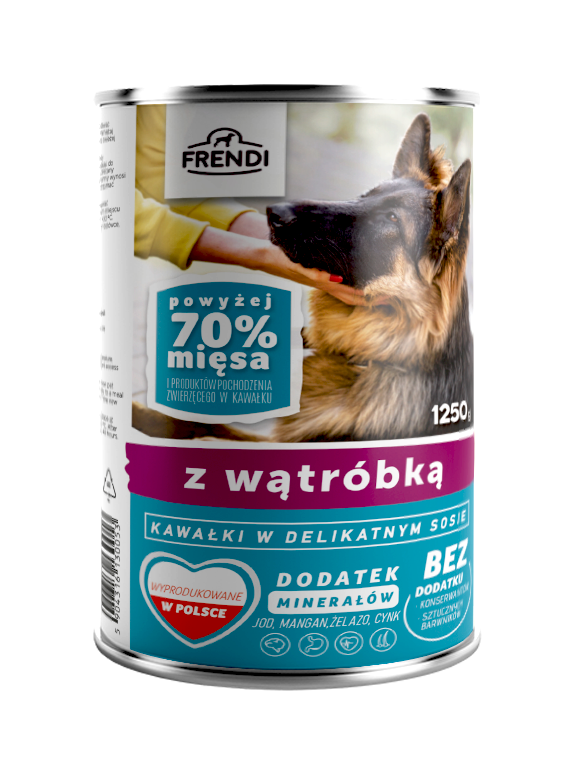 Frendi kawałki w delikatnym sosie z wątróbką 1250g