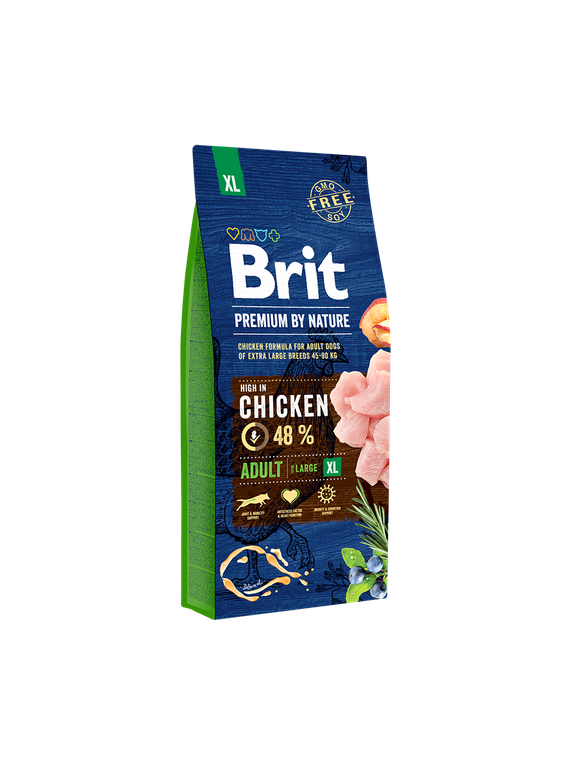 BRIT Premium By Nature Adult XL 15kg / Opakowanie uszkodzone(8000) !!!