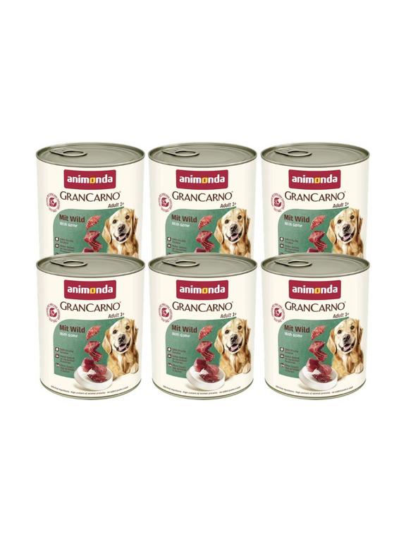 ANIMONDA GranCarno Adult Dog smak: Dziczyzna 6x800g
