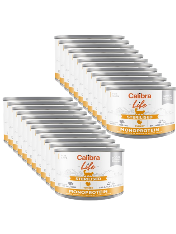 CALIBRA Cat Life Sterilised Turkey 24x200g