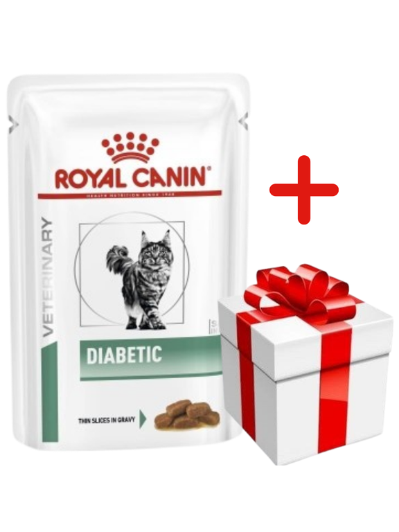 ROYAL CANIN Diabetic DS46 12x85g saszetka + NIESPODZIANKA DLA KOTA GRATIS!!!