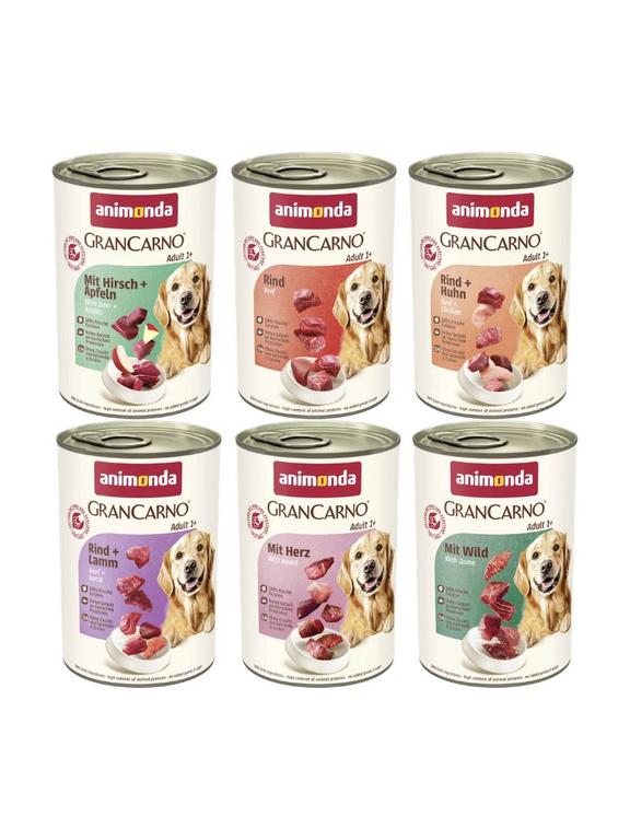 ANIMONDA GranCarno Adult Dog smak: Mix Smaków 6x400g