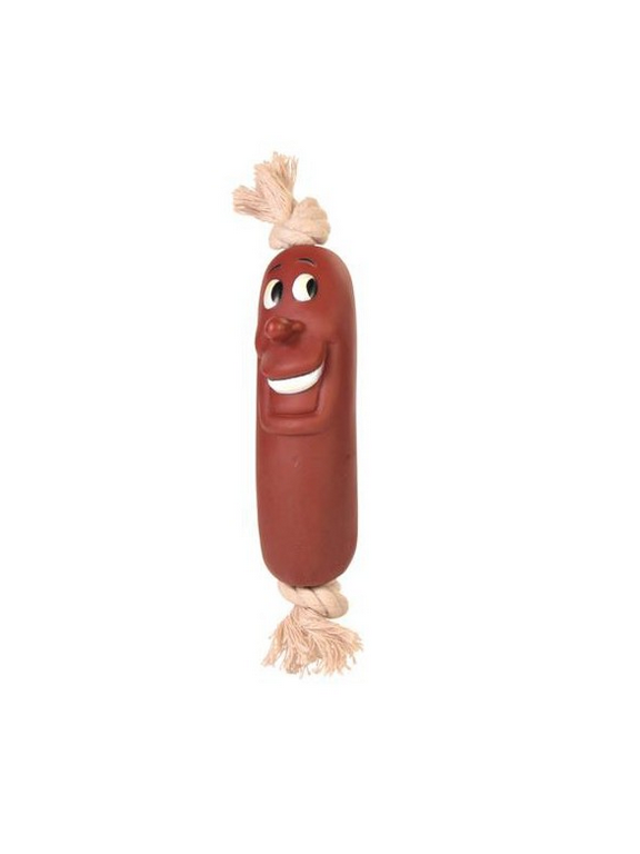 TRIXIE Kiełbasa winylowa na sznurku 11cm