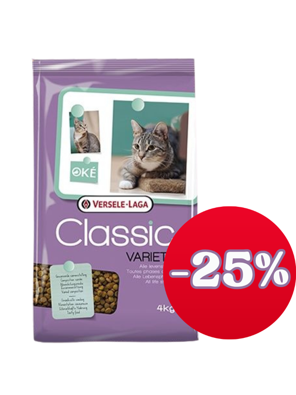 VERSELE-LAGA Classic Cat Variety 3,7kg/ opakowanie uszkodzone (7751,8608)!!!