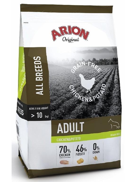 Arion Original Grain Free Chicken&Potato sucha karma dla psa dorosłego 12kg