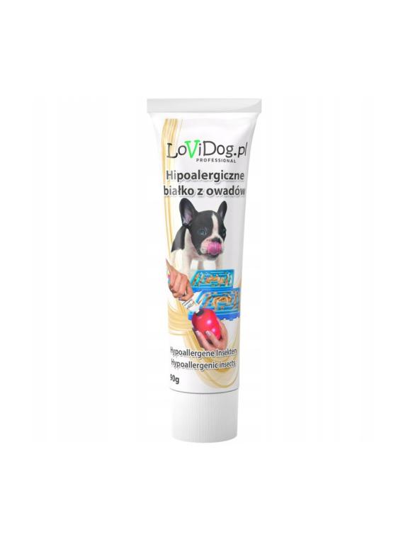 Lovi Dog Premium Snack Pate With Insect Proteins - pasztet dla psa w tubce, z wątróbką, białkiem owadów i witaminami 90g