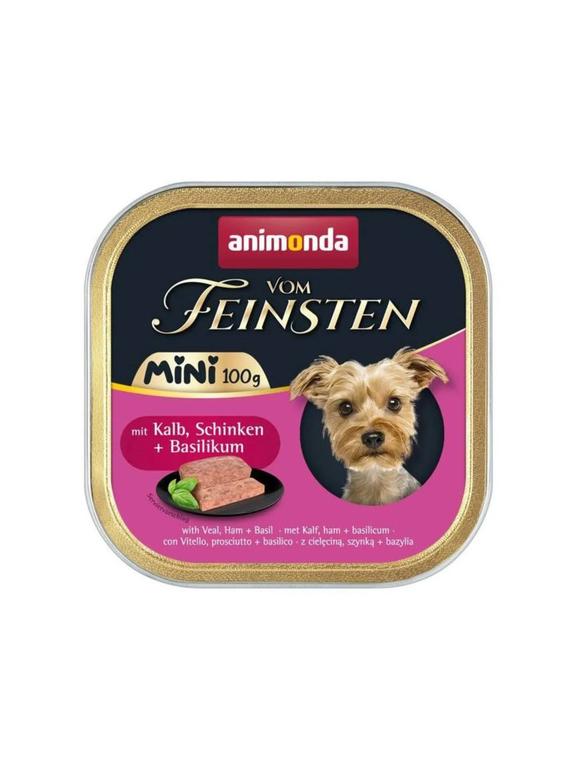 ANIMONDA Vom Feinsten mini adult  cielęcina/szynka/bazylia 100g
