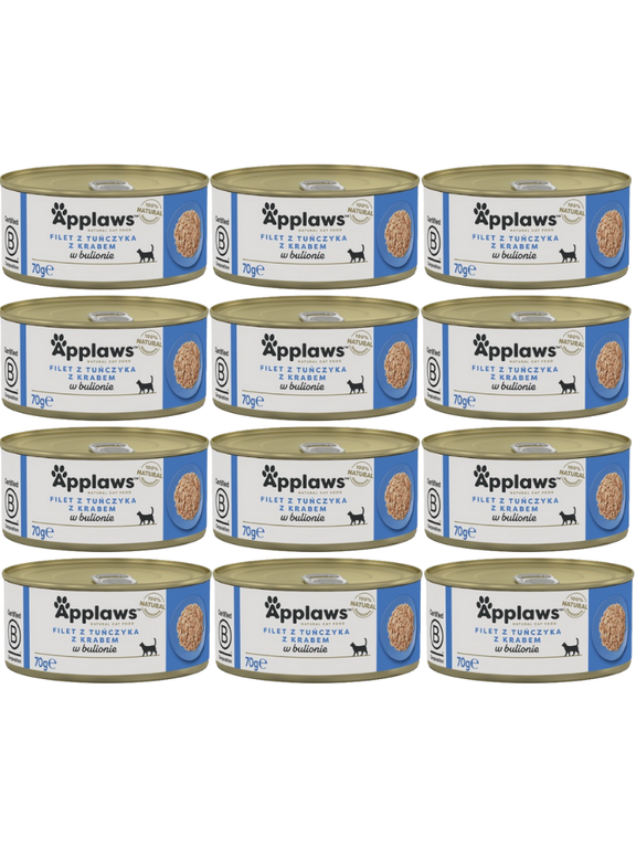 Applaws Cat Tuńczyk z krabem 12x70g PUSZKA
