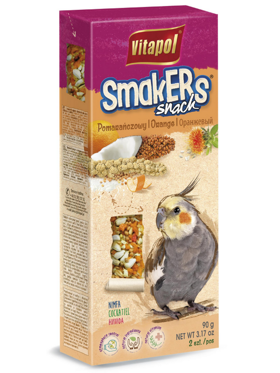VITAPOL "Smakers" dla nimfy pomarańczowy 2szt.