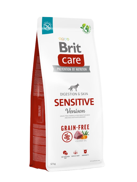 BRIT CARE Grain-free Sensitive Venison 12kg/ opakowanie uszkodzone (9537,9595,9545)!!
