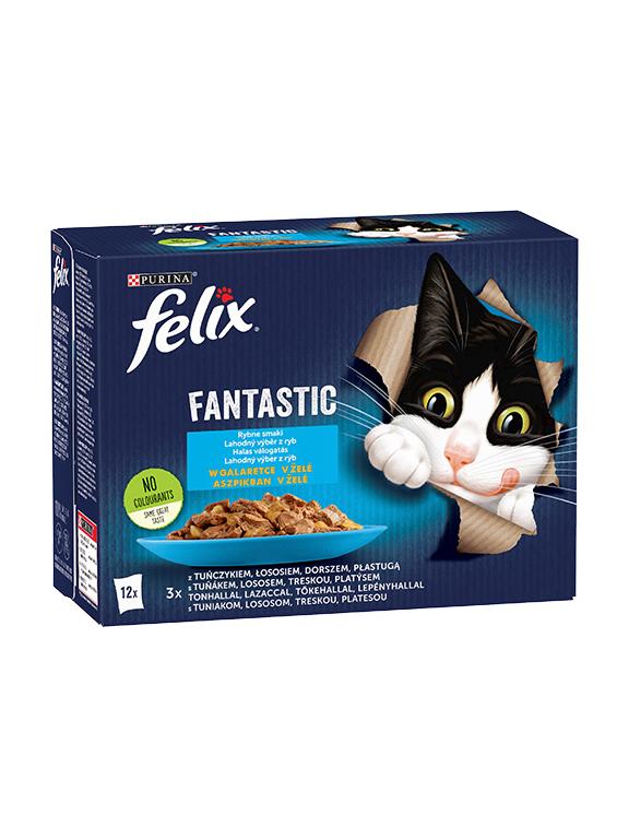 FELIX Fantastic Rybne Smaki w galaretce: 12x85g