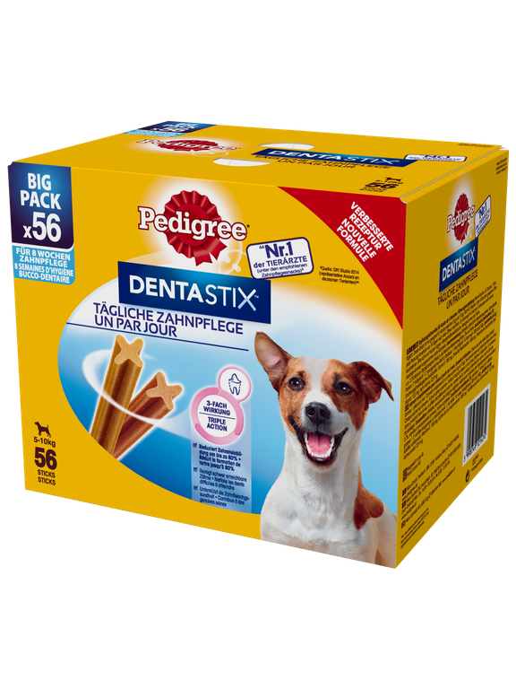 PEDIGREE DentaStix (małe rasy) przysmak dentystyczny dla psów 56 szt. - 8x110g