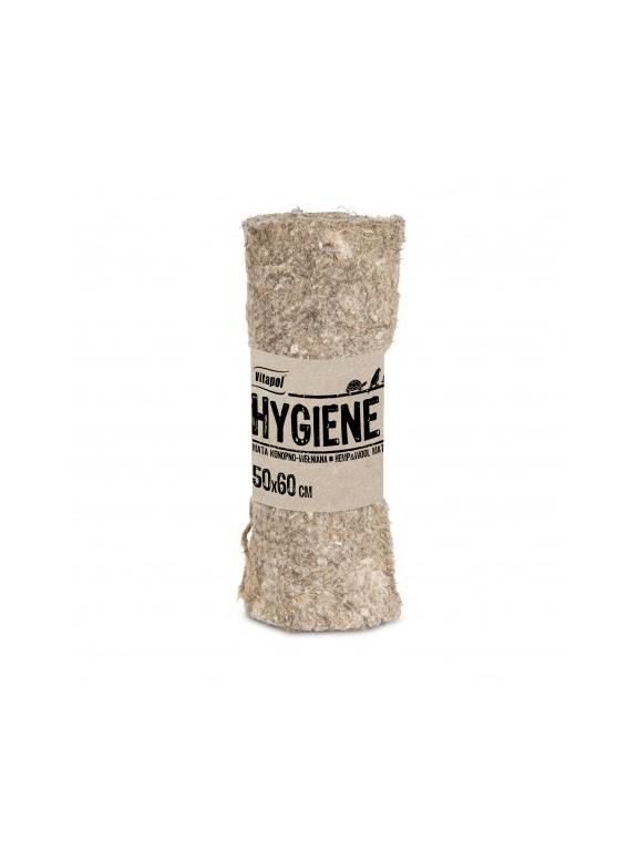 VITAPOL Hygiene+ Mata konopna z bawełną dla gryzoni i królika 50x60cm