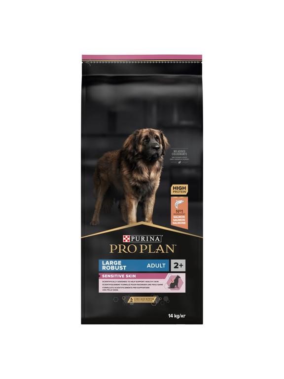 PRO PLAN Sensitive Skin Large Robust Adult Karma dla psów bogata w łososia 13,3kg  / Opakowanie uszkodzone (6578) !!!