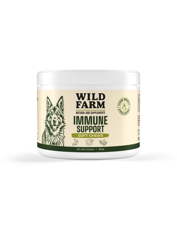 WILD FARM MIĘKKIE ŻUJKI – Immune Support 180g (60szt) Naturalne wsparcie odporności i witalności psa