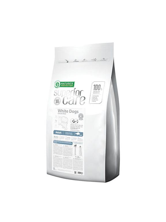 NATURES PROTECTION Superior Care Grain Free White Fish Adult Small Breeds 10kg / Opakowanie uszkodzone (7896,8786,9269) !!!