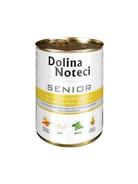Dolina Noteci PREMIUM Senior Kurczak z marchewką i bazylią 400g