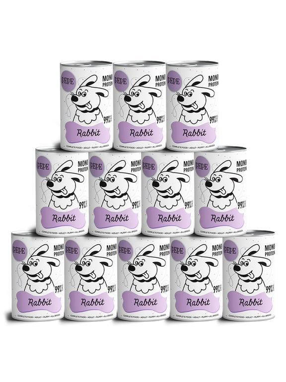 PEPE MONO PROTEIN Rabbit (królik) 12x400g