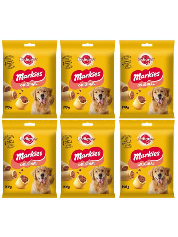 PEDIGREE Markies 6x150g - chrupiące ciasteczka dla psów