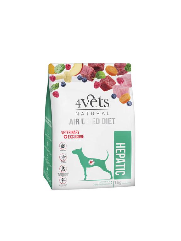 4Vets Natural Hepatic karma suszona dla psów z chorą wątrobą 1kg