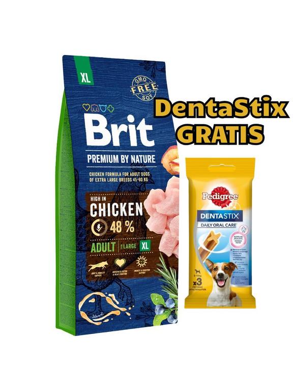 BRIT Premium By Nature Adult XL 15kg opakowanie uszkodzone (5788,5684,6001,5897,5900,6849,8846)!!
