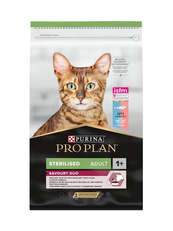 PURINA Pro Plan Cat Sterilised Dorsz i Pstrąg 10kg Opakowanie uszkodzone (7951) !!!