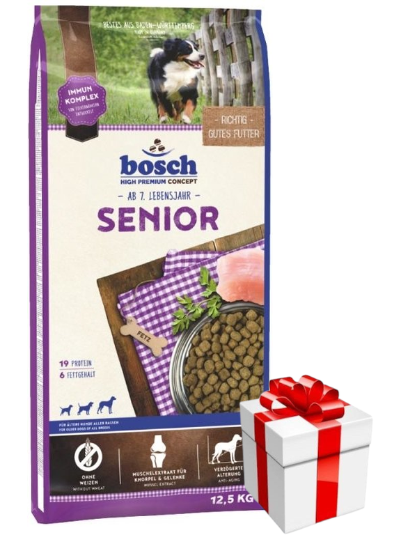Bosch Senior (nowa receptura) 12,5kg + Niespodzianka dla psa GRATIS