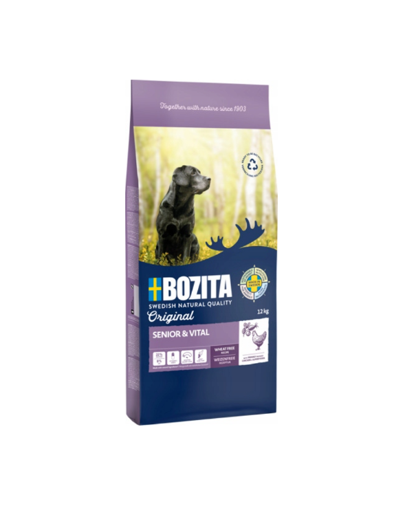 BOZITA Orginal Senior 12kg \ Opakowanie  uszkodzone (8295) !!!