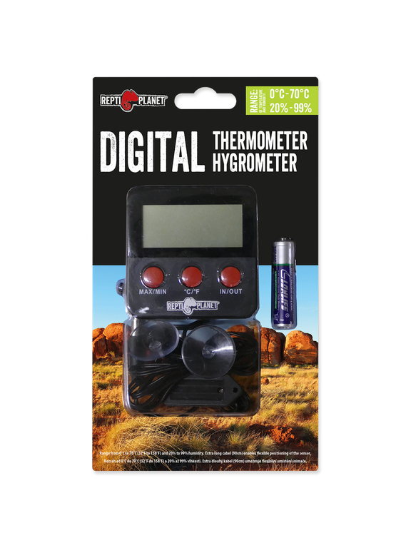 REPTI PLANET termometr/higrometr LCD zewnętrzny