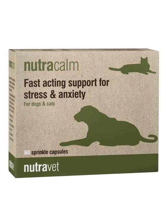 NUTRAVET Nutracalm for dogs & cats 60kaps-szybko działające wsparcie w stresie i niepokoju