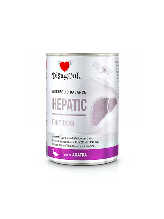 Disugual Karma mokra dla psa Weterynaryjna HEPATIC Kaczka (dorosły) 400g