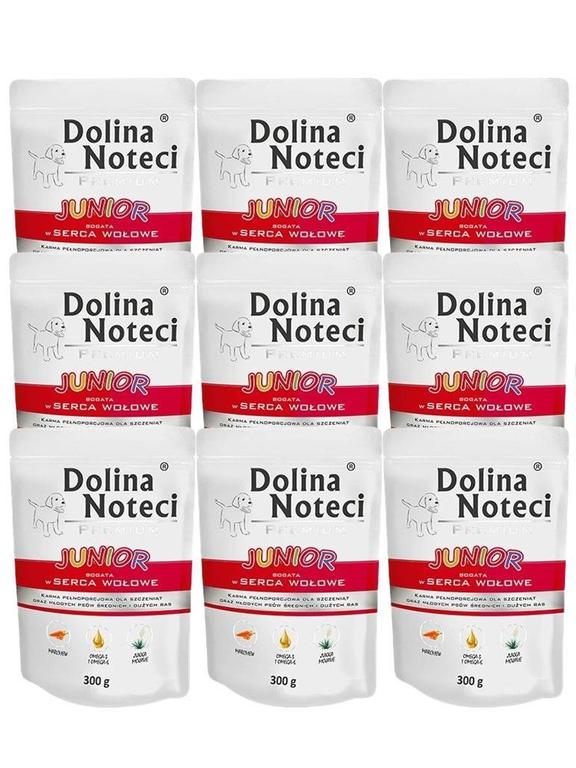 Dolina Noteci PREMIUM Junior bogata w serca wołowe 24 x 300g