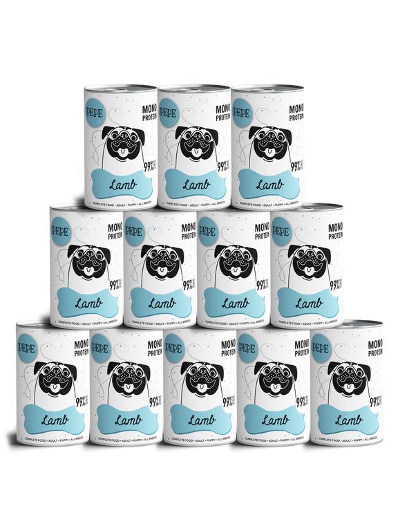 PEPE MONO PROTEIN Lamb (jagnięcina) 12x400g